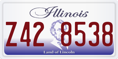 IL license plate Z428538