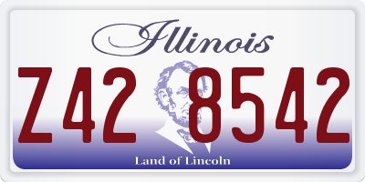 IL license plate Z428542