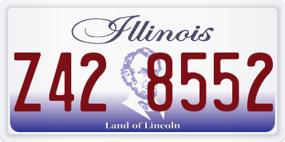 IL license plate Z428552