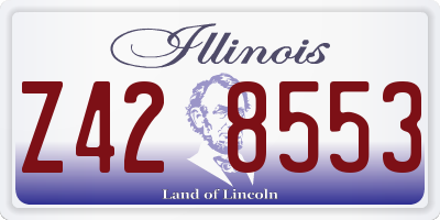 IL license plate Z428553