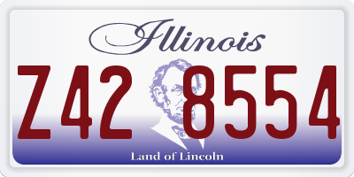 IL license plate Z428554