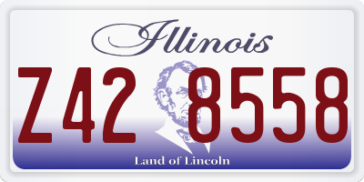 IL license plate Z428558