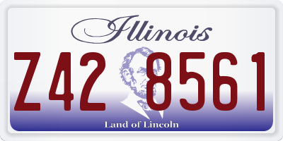 IL license plate Z428561