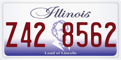 IL license plate Z428562