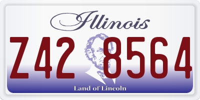 IL license plate Z428564