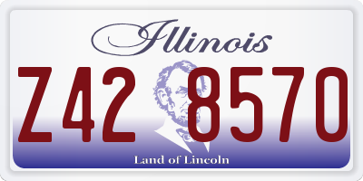 IL license plate Z428570