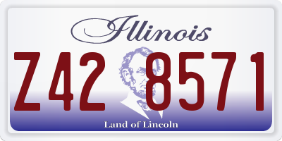 IL license plate Z428571