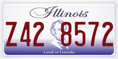 IL license plate Z428572