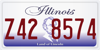 IL license plate Z428574
