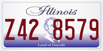 IL license plate Z428579