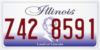 IL license plate Z428591