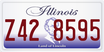 IL license plate Z428595