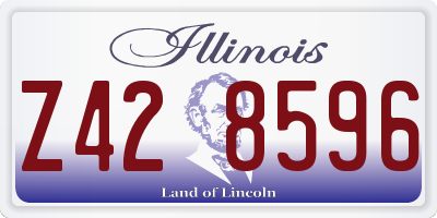 IL license plate Z428596