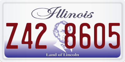 IL license plate Z428605