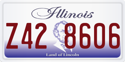 IL license plate Z428606