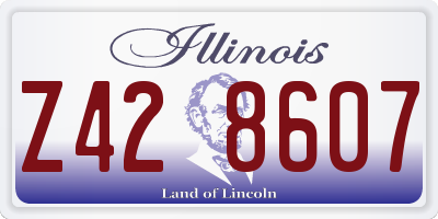 IL license plate Z428607
