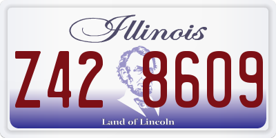 IL license plate Z428609