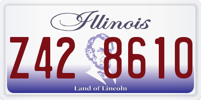 IL license plate Z428610