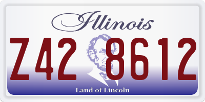 IL license plate Z428612
