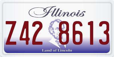 IL license plate Z428613