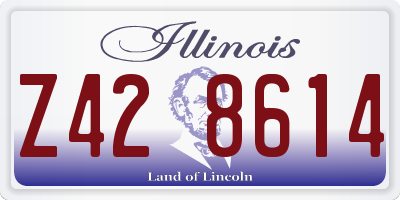 IL license plate Z428614