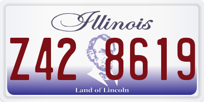 IL license plate Z428619