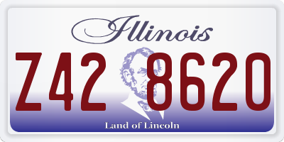 IL license plate Z428620