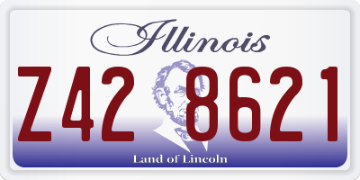 IL license plate Z428621