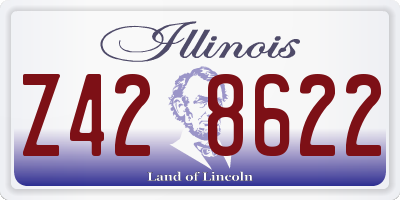 IL license plate Z428622