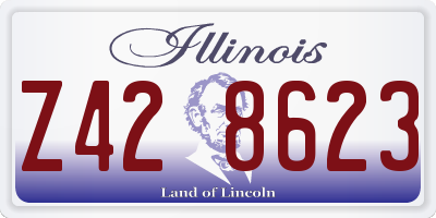 IL license plate Z428623