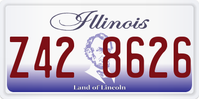 IL license plate Z428626