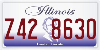 IL license plate Z428630