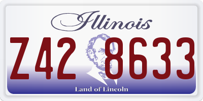 IL license plate Z428633