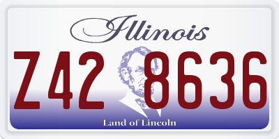IL license plate Z428636