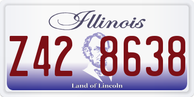 IL license plate Z428638