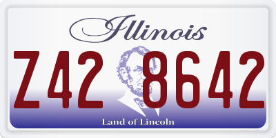 IL license plate Z428642
