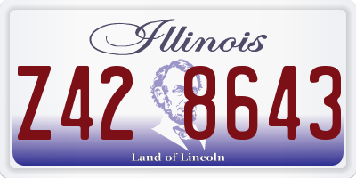 IL license plate Z428643