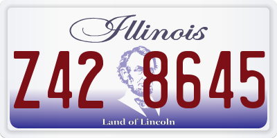 IL license plate Z428645