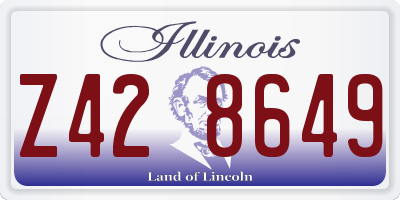 IL license plate Z428649
