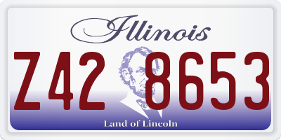 IL license plate Z428653
