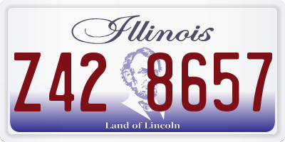 IL license plate Z428657