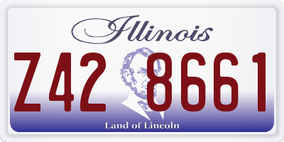 IL license plate Z428661