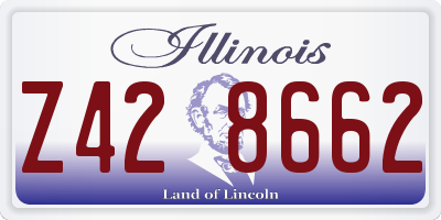 IL license plate Z428662