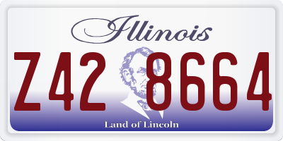 IL license plate Z428664