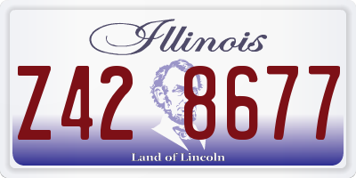 IL license plate Z428677