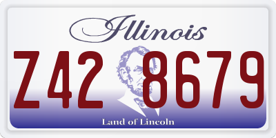 IL license plate Z428679