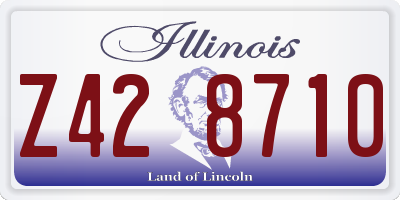 IL license plate Z428710