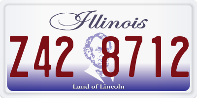 IL license plate Z428712
