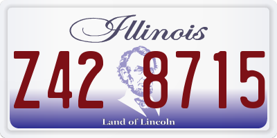 IL license plate Z428715