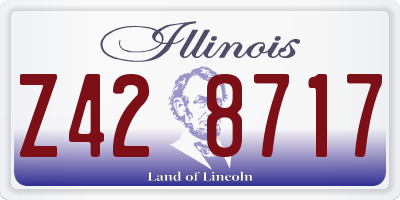 IL license plate Z428717